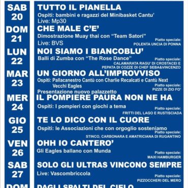FESTA DEGLI EAGLES 2026